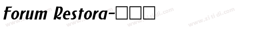 Forum Restora字体转换